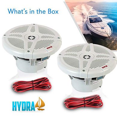 Pyle 6.5 Inch Marine Speakers - Coaxial 2-Way