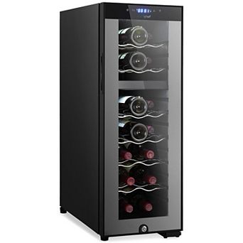 NutriChef PKCWCDS182 18 Bottle Fridge Dual Zone