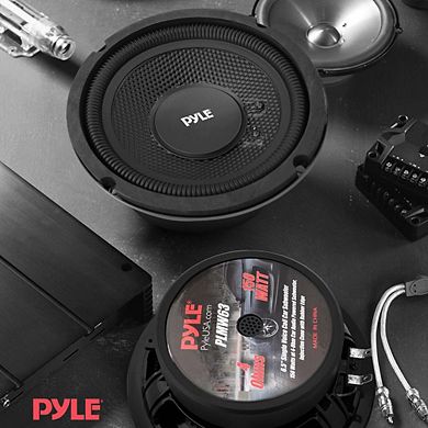 Pyle 6.5'' SVC Car Subwoofer - 150W Max - Injection Cone with Rubber Edge - PLMW63