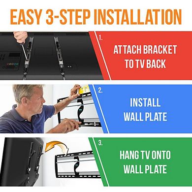 Pyle TV Wall Mount Bracket, Fits 26"-52" Screens, Tilt Adjustable, 110 lbs Capacity