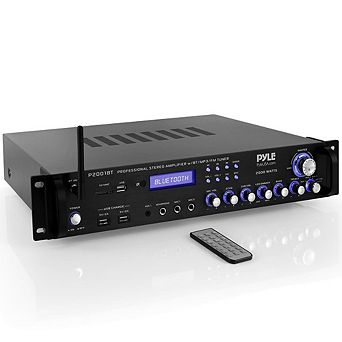 Pyle Bluetooth Home Theater Amplifier, 2000W, Multi-Channel, USB/SD/FM, Rack Mount