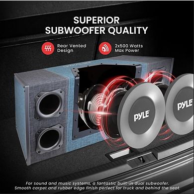 Pyle 10" Dual Series Vented Subwoofer Enclosure