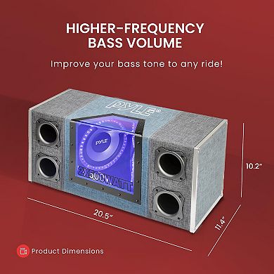 Pyle 10" Dual Series Vented Subwoofer Enclosure