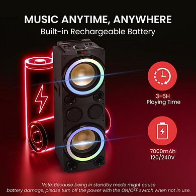 Pyle Bluetooth Karaoke PA Speaker System