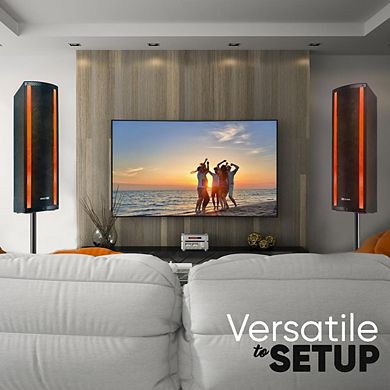 Pyle Portable Bluetooth PA Speaker System - 3-Way Bluetooth Speaker Portable Microphone, FM Radio