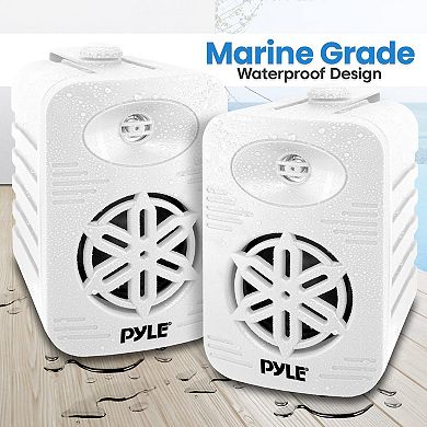 PyleUSA Bluetooth Indoor Outdoor Speakers