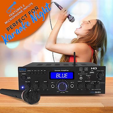 Pyle Wireless Bluetooth Home Stereo Amplifier -