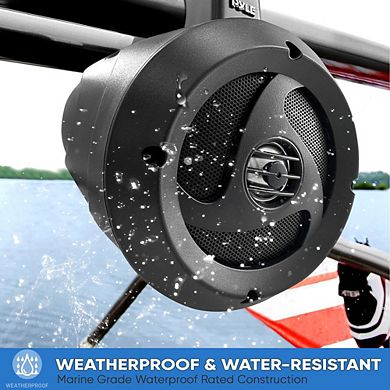 Pyle 4" Waterproof Off-Road Wireless BT Streaming Speaker System 900 Watt