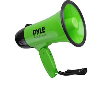 Pyle 20 watt Compact Megaphone Speaker with Siren Alarm - Green - PMP22GR