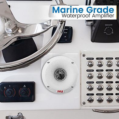 Pyle Marine 1" PEI Dome Tweeter Speaker System with Horn Diffuser - White - 120W - 2ct