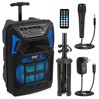 Pyle Portable Bluetooth PA Speaker System - Microphone in, FM Radio