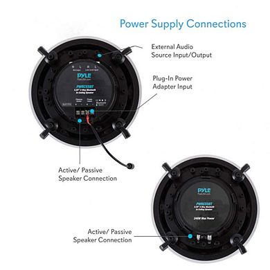 Pyle Ceiling and Wall Mount Speaker - Wireless