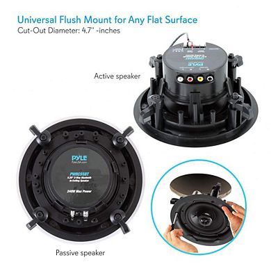 Pyle Ceiling and Wall Mount Speaker - Wireless