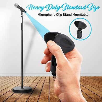 Pyle High-End Metal Microphone Kit - Dynamic Mic with Stand, Carrying Bag, and XLR Cable