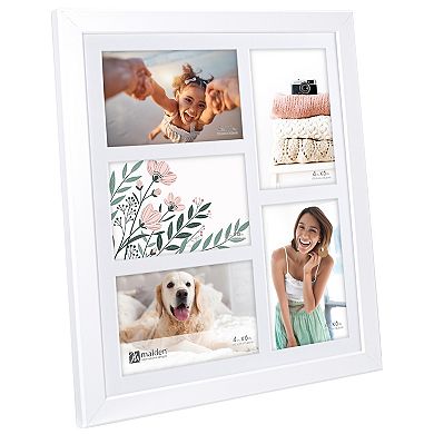 Malden 5-Opening 4" x 6" Matted Wall Collage Frame