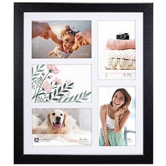 Malden 5-Opening 4" x 6" Matted Wall Collage Frame