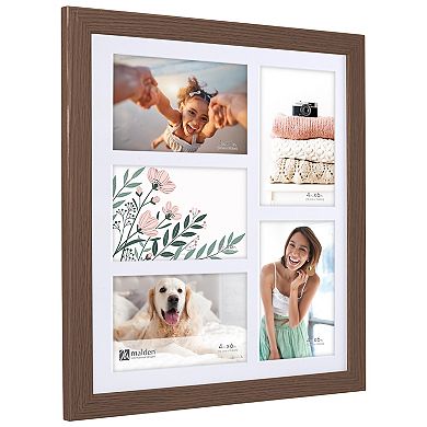 Malden 5-Opening 4" x 6" Matted Wall Collage Frame