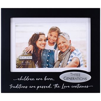 Malden Expression 4" x 6" Three Generations Picture Frame