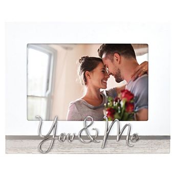 Malden Expression 4" x 6" You & Me Metal Inlay Picture Frame
