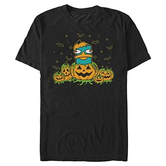 Men's Disney's Perry The Platypus Jack O' Lanterns Surprise Graphic Tee