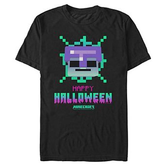 Men's Happy Halloween Minecraft Graphic Tee