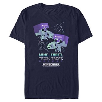 Men's Minecraft Trick Treat Repeat Graphic Tee