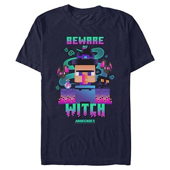 Men's Minecraft Beware Of Witch Graphic Tee