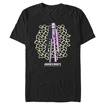 Men's Minecraft Enderman Skeleton Graphic Tee