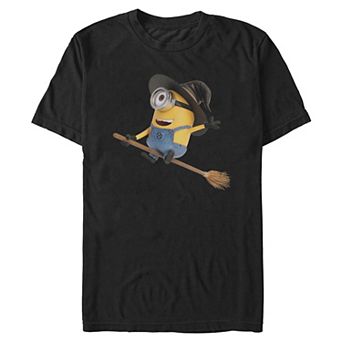Men's Despicable Me Minion Flying Broom Graphic Tee