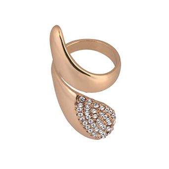 Emberly Gold Tone Simulated Stone Cocktail Ring