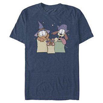 Men's Garfield And Friends Trick Or Treating Graphic Tee