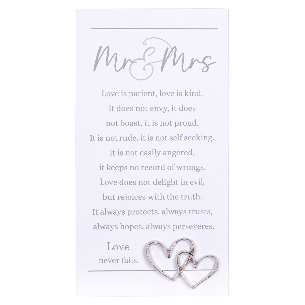 Malden Expression Sign Mr. & Mrs. Wall or Table Decor
