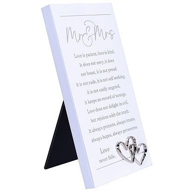 Malden Expression Sign Mr. & Mrs. Wall or Table Decor