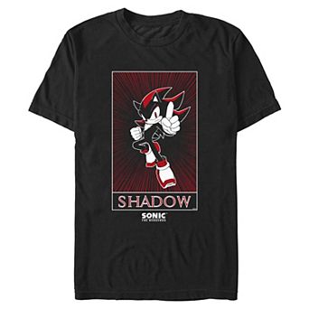 Men's Sonic The Hedgehog Shadow Poster Graphic Tee