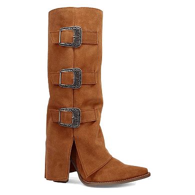 Dingo Buckle Bunny Women's Suede Boots