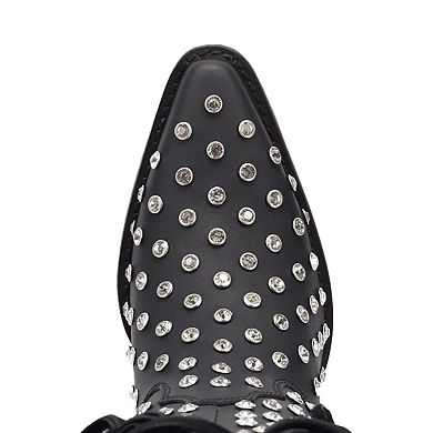 Dingo Show Pony Women's Leather Fringe Heeled Boots