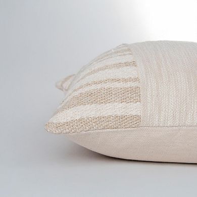 Rizzy Home Donny Osmond Roy Textured Striped Throw Pillow