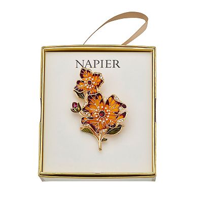 Napier Gold Tone Flower Pin