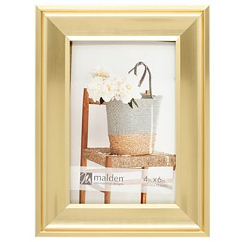 Malden 4" x 6" Gold Tone Picture Frame