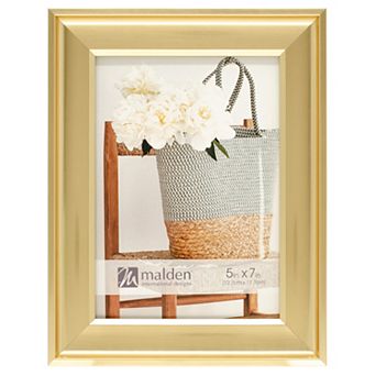 Malden 5" x 7" Gold Tone Picture Frame