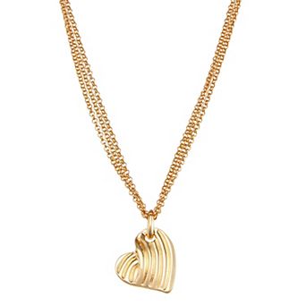 Napier Gold-Tone All My Love Heart Pendant Necklace