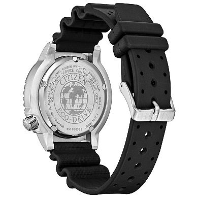 Citizen Men's Dive Stainless Steel Watch & Black Rubber Strap
