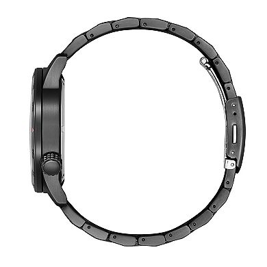 Citizen Eco-Drive Men's Black Ion-Plated Stainless Bracelet Watch