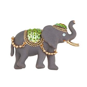 Napier Gold Tone Elephant Pin