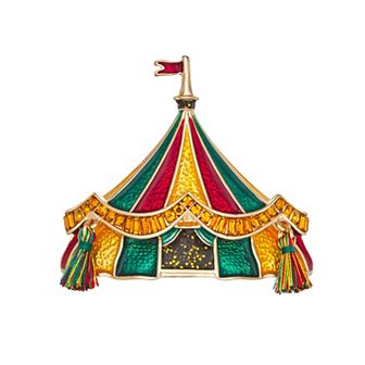Napier Gold Tone Circus Tent Pin
