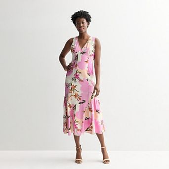 Women's Taylor Floral V-Neck Fit & Flare Dress