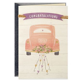 Hallmark Congratulations Card, Wedding, Bridal Shower, or Engagement Card
