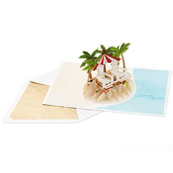Hallmark Signature Pop-Up Anniversary Card Beach Theme