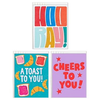 Hallmark Good Mail 3 pk Congratulations Cards