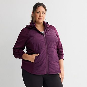 Plus Size Tek Gear® Mixed Media Jacket